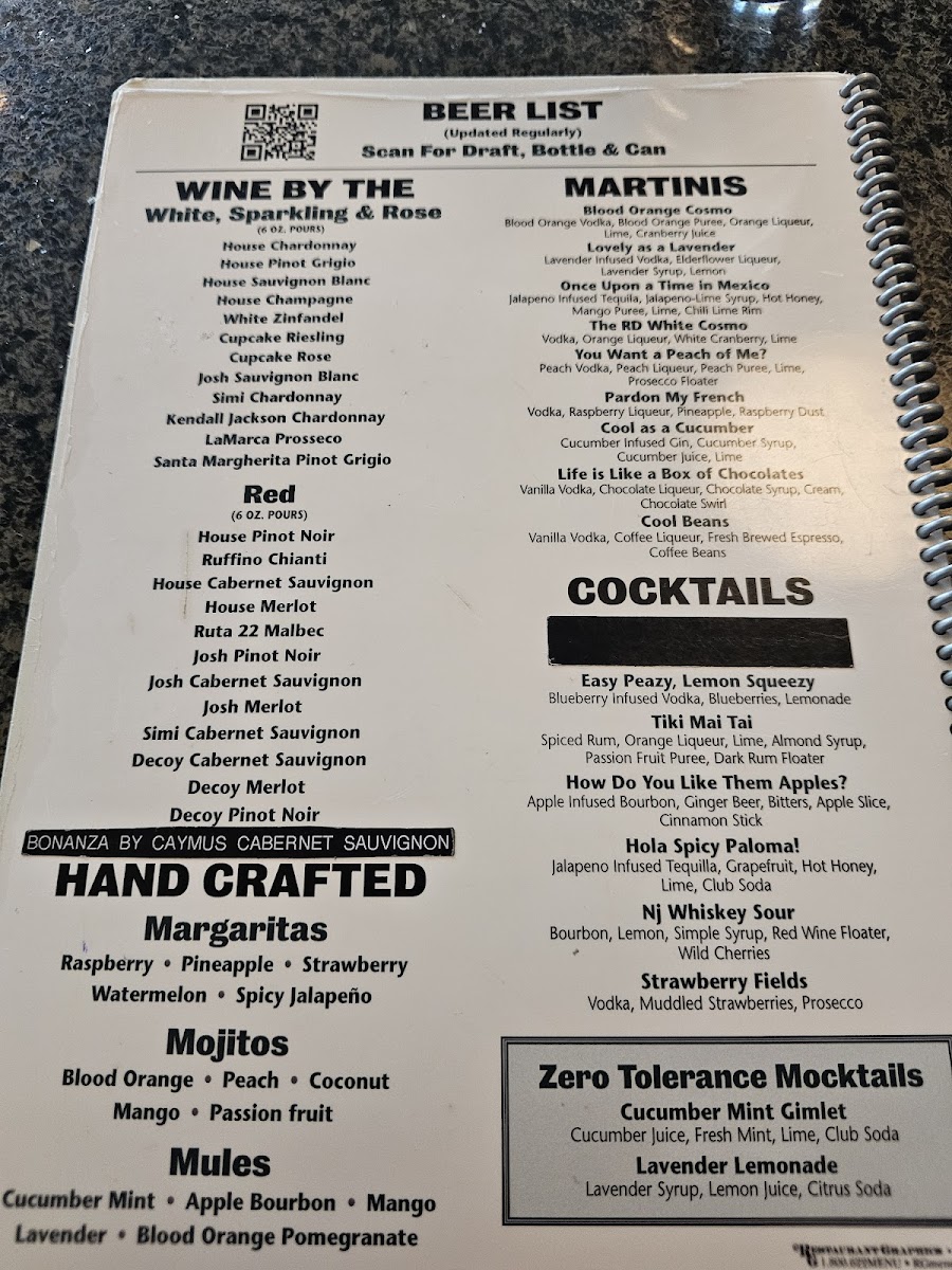 The Randolph Diner Bar & Grill Menu - Image 2